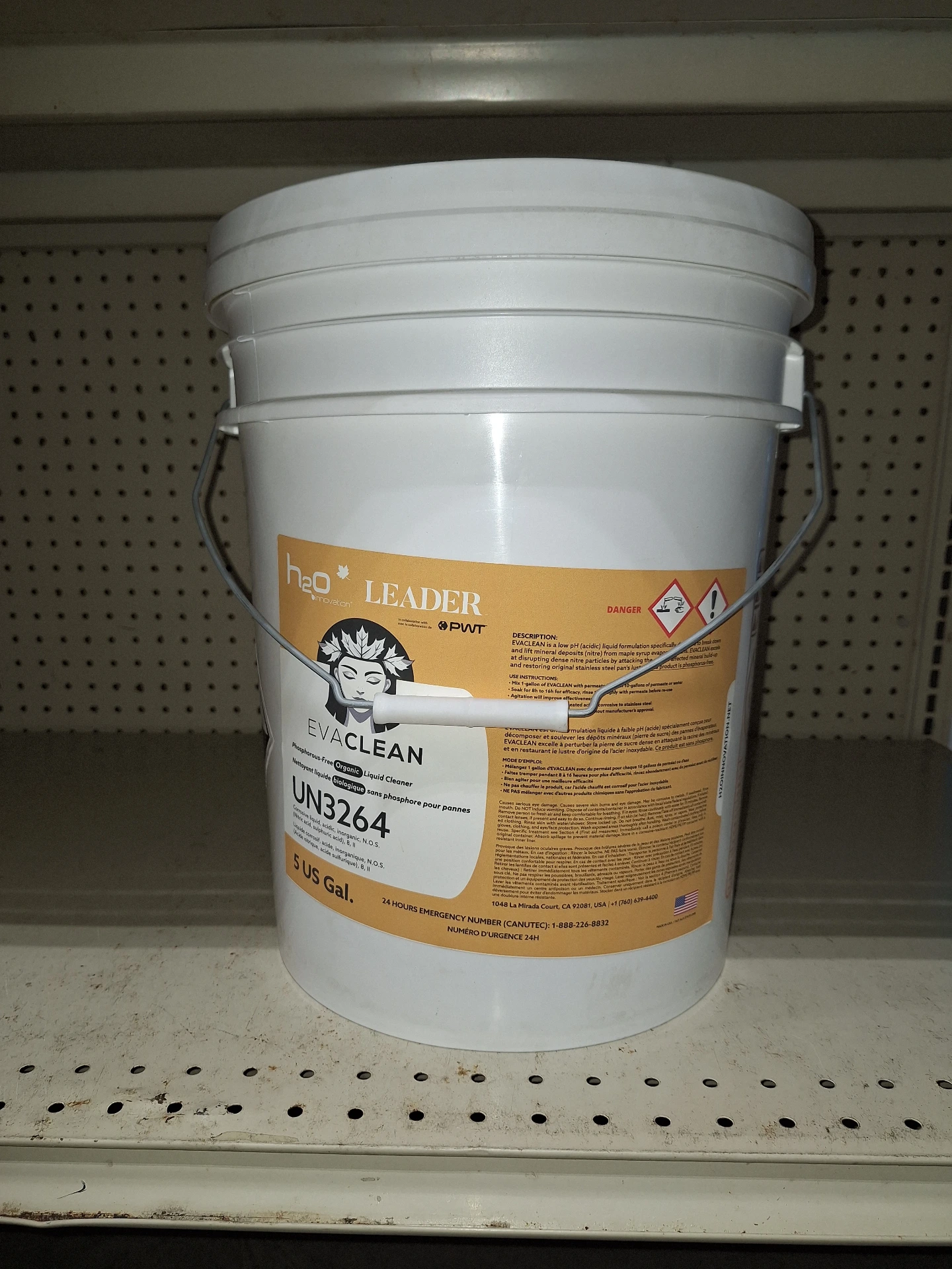 Cleaner, EvaClean Pan Cleaner – 5 Gal (Phosphorus-Free, Organic) 