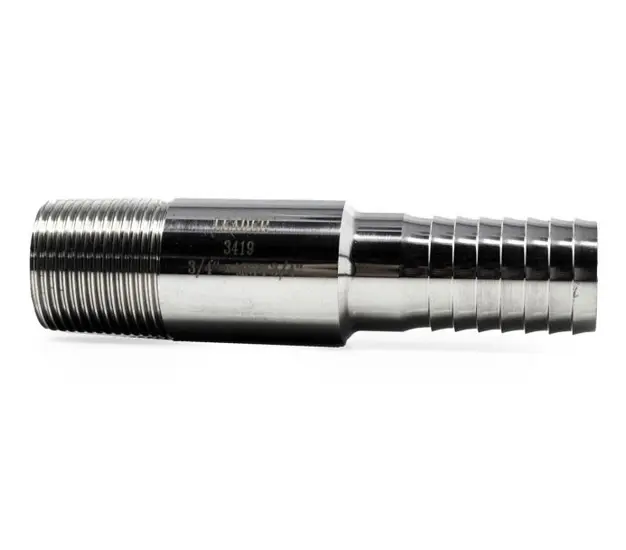 [ADPT-SSB-MPT-1.5] Adapter, Stainless Steel Barb x MPT – 1-1/2" 