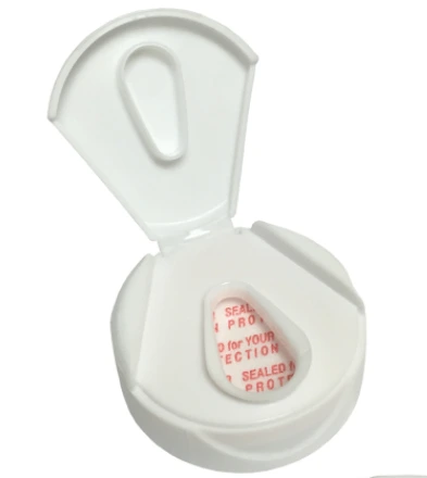 [CAP-38PFT-W] Cap – 38mm Plastic Flip Top (White)