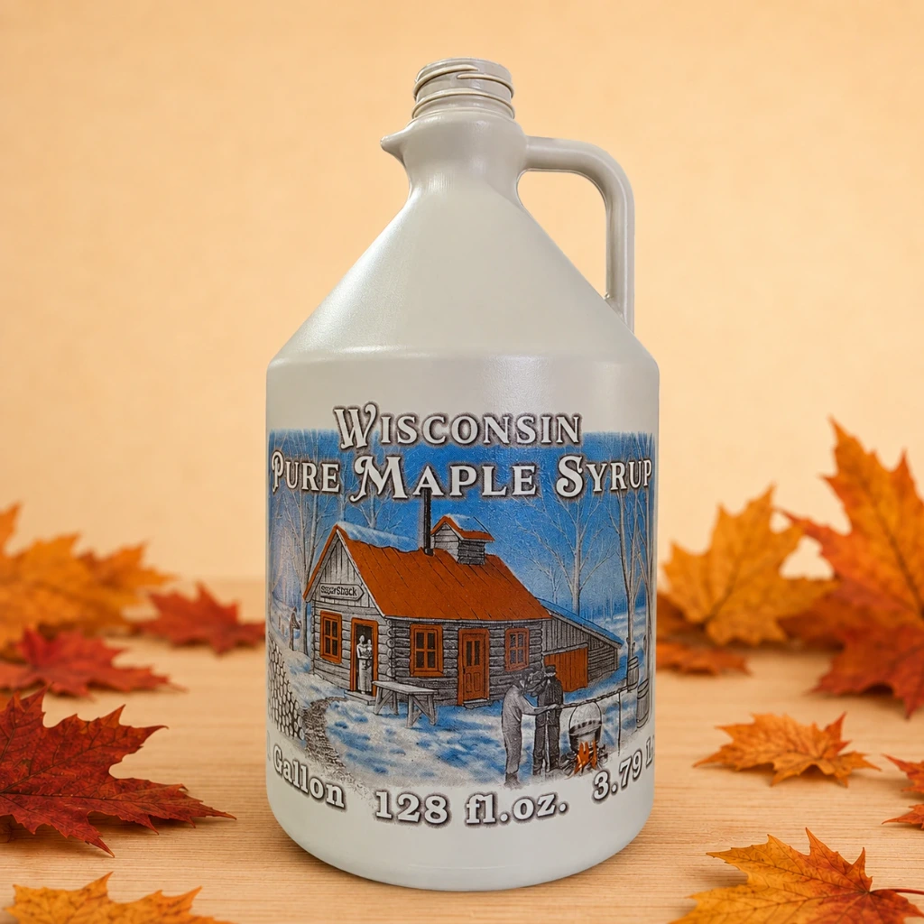 [PB-G-128-WI] Plastic Bottle – Gallon, 128 oz (WI Label)