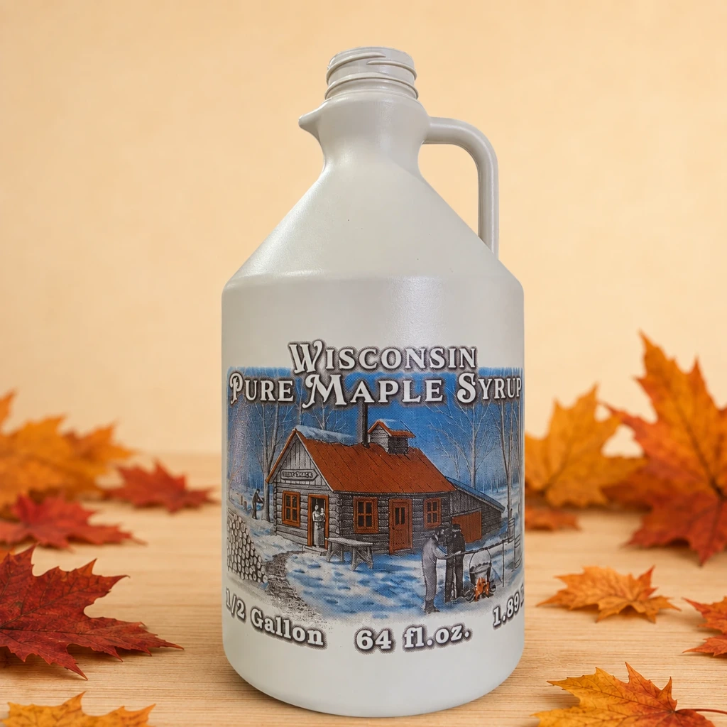 [PB-HG-64-WI] Plastic Bottle – Half Gallon, 64 oz (WI Label)