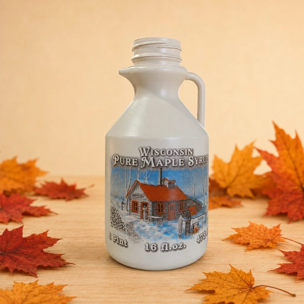 [PB-P-16-WI] Plastic Bottle – Pint, 16 oz (WI Label)