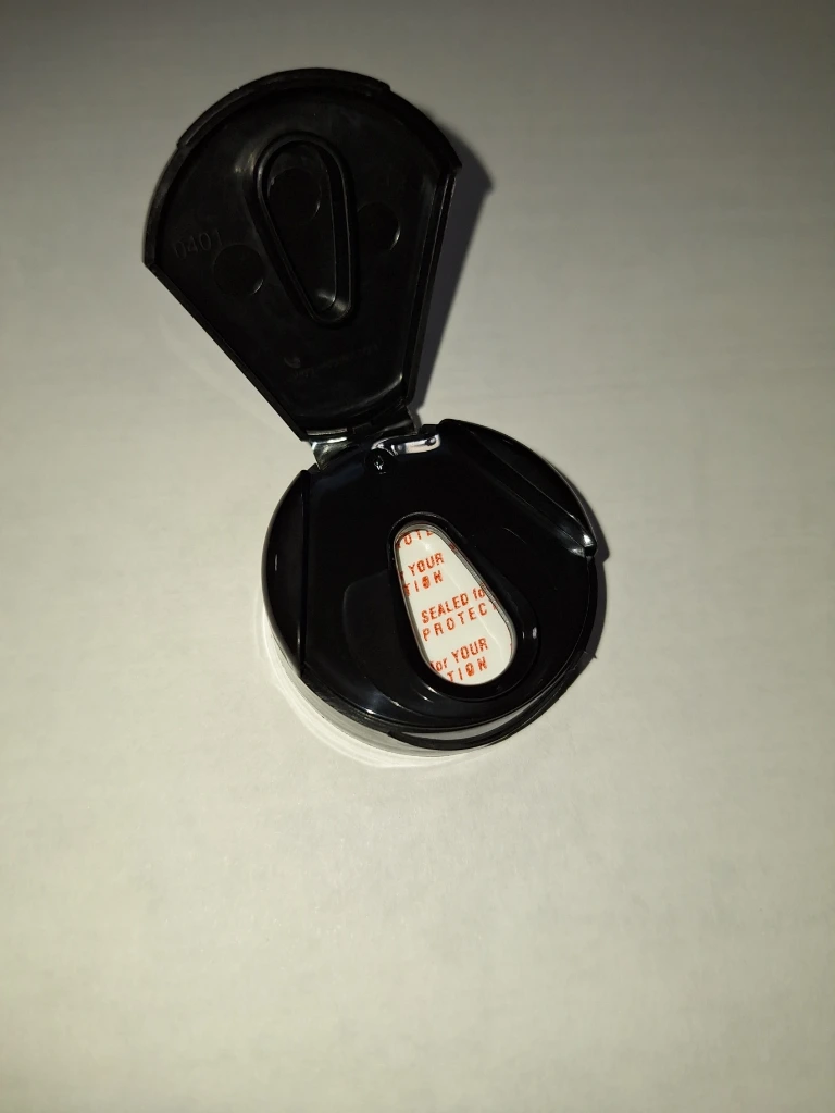 [CAP-38PFT-B] Cap – 38mm Plastic Flip Top (Black)