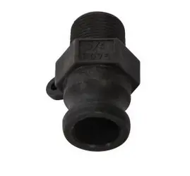 [PF015P] Camlock Adapter – MPT × Male Coupling, 1-1/2" (Polypropylene)