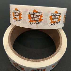 Label Grade Stickers - Grade A Amber With Rich Taste (Roll Of 500)