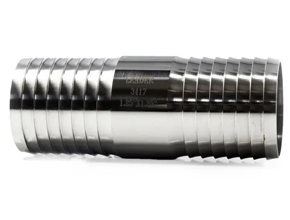 [3464] Union, Stainless Steel Barb – 2" (H2O Leader)