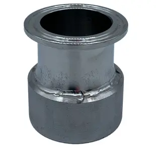 [NPL-SS-1.5SAN-1.25NPTF] Nipple, Stainless Steel – 1-1/2" Sanitary x 1-1/4" NPT Female 