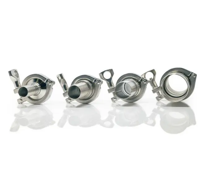 [SANI-0.75B-1.5TC] Sanitary Fitting, SS – 3/4" Barb x 1-1/2" Tri-Clamp